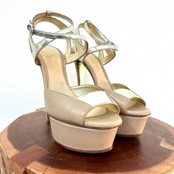 Nando Muzi Platform Heels, Size 38.5, 8.5 US Excellent Condition - Picture 1 of 9